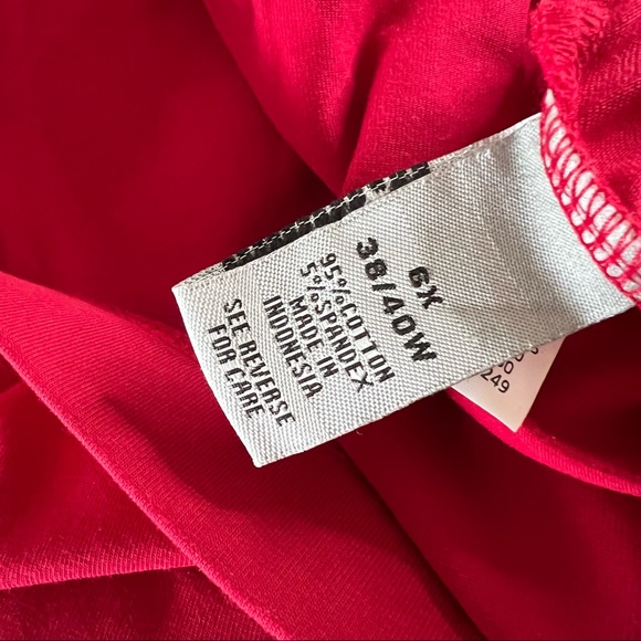 NEW Catherines Suprema Collection Red Capris Plus Size 6X - Picture 4 of 8